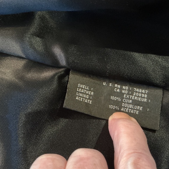 Studio Andrew Marc Wilsons Women S  Black Leather Blazer Jacket Butter Soft Glam - Picture 7 of 8